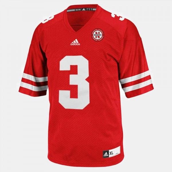Men's Red Cornhuskers #3 Taylor Martinez Stitched Football Jersey